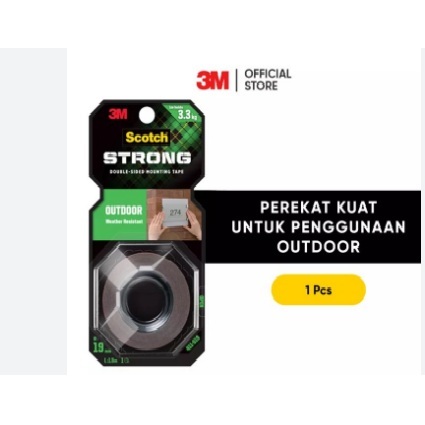 

Double Tape 3M Scotch 19mm x 1.5 M Outdoor / mounting tape / scotch tape