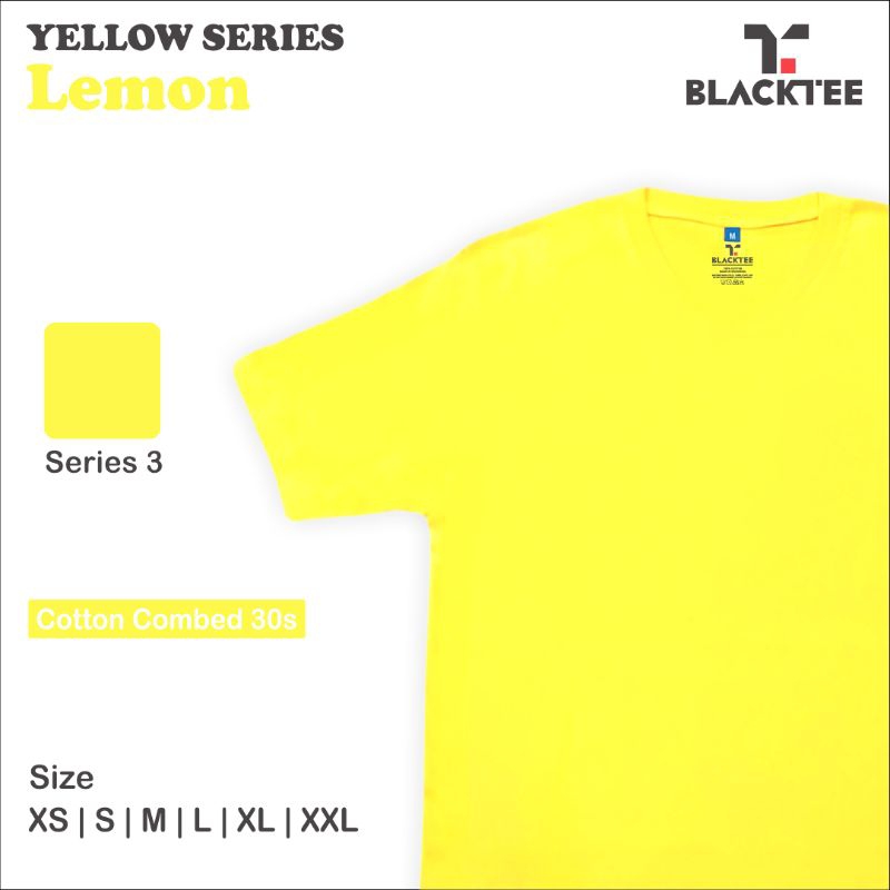Tokobajumu - Kaos Polos Lemon Kenari Kuning Dewasa Pria Wanita Dan Anak | Bahan Katun Combed 30S | H