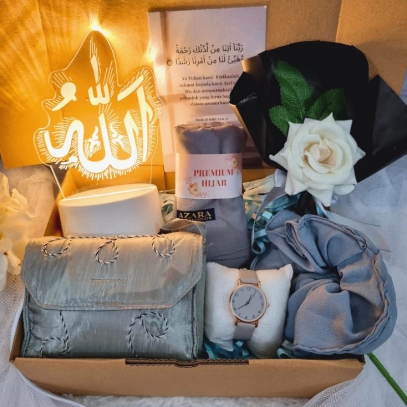 Najafaras - Hampers Mukena Hadiah Cewek Gift Set Hijab Kado Ulang Tahun Wedding