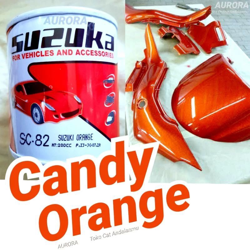 Cat Candy Oren Suzuka 200ml 200cc Seperempat | Candytone Orange Oranye Susuka Cet Candy Tone Orenge