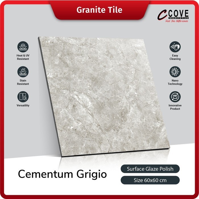 GRANITE 60X60 COVE CEMENTUM GRIGIO