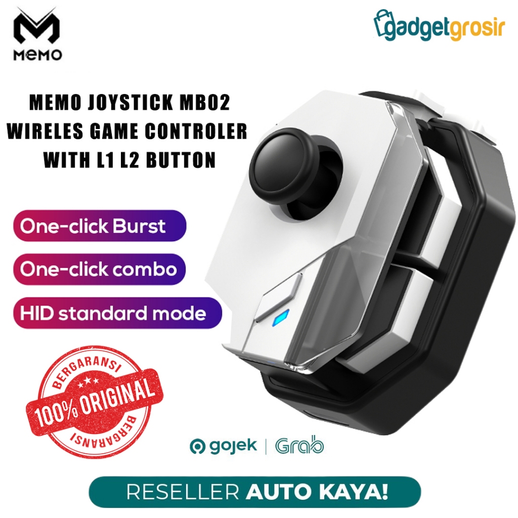 MEMO MB02 Magic Record Macro Controller Game Bluetooth Joystick Mobile Gaming With L1 R1 Firing Butt