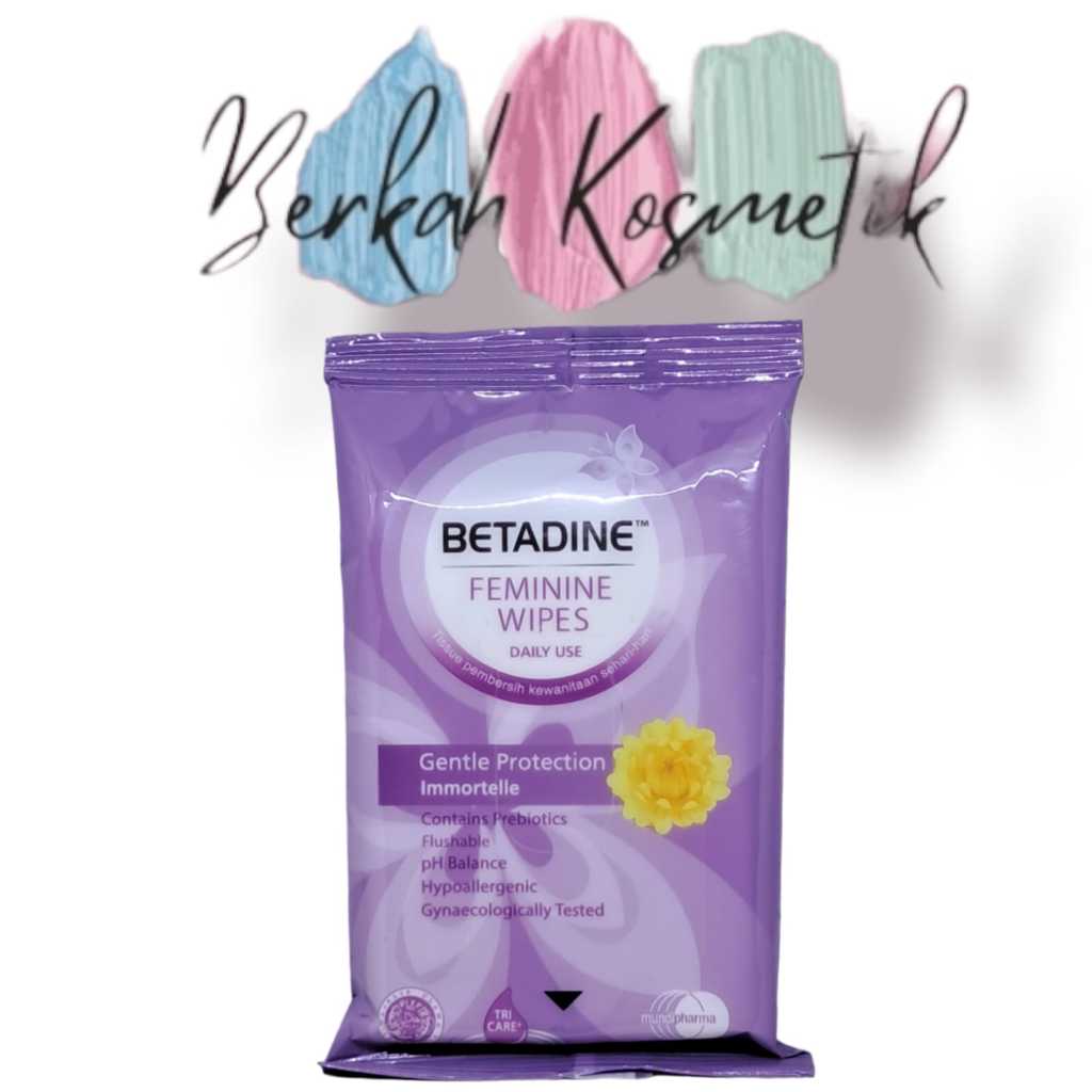 BETADINE FEMININE WIPES Tissue Basah Pembersih Kewanitaan Twin Pack
