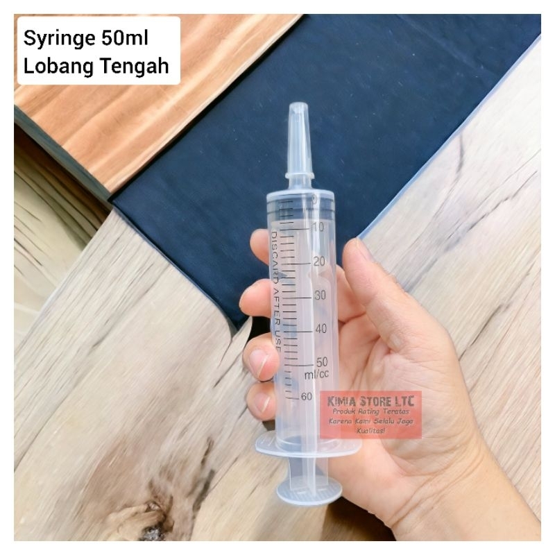 Syringe 50ml ( Lubang Tengah ) / Syringe 50ml