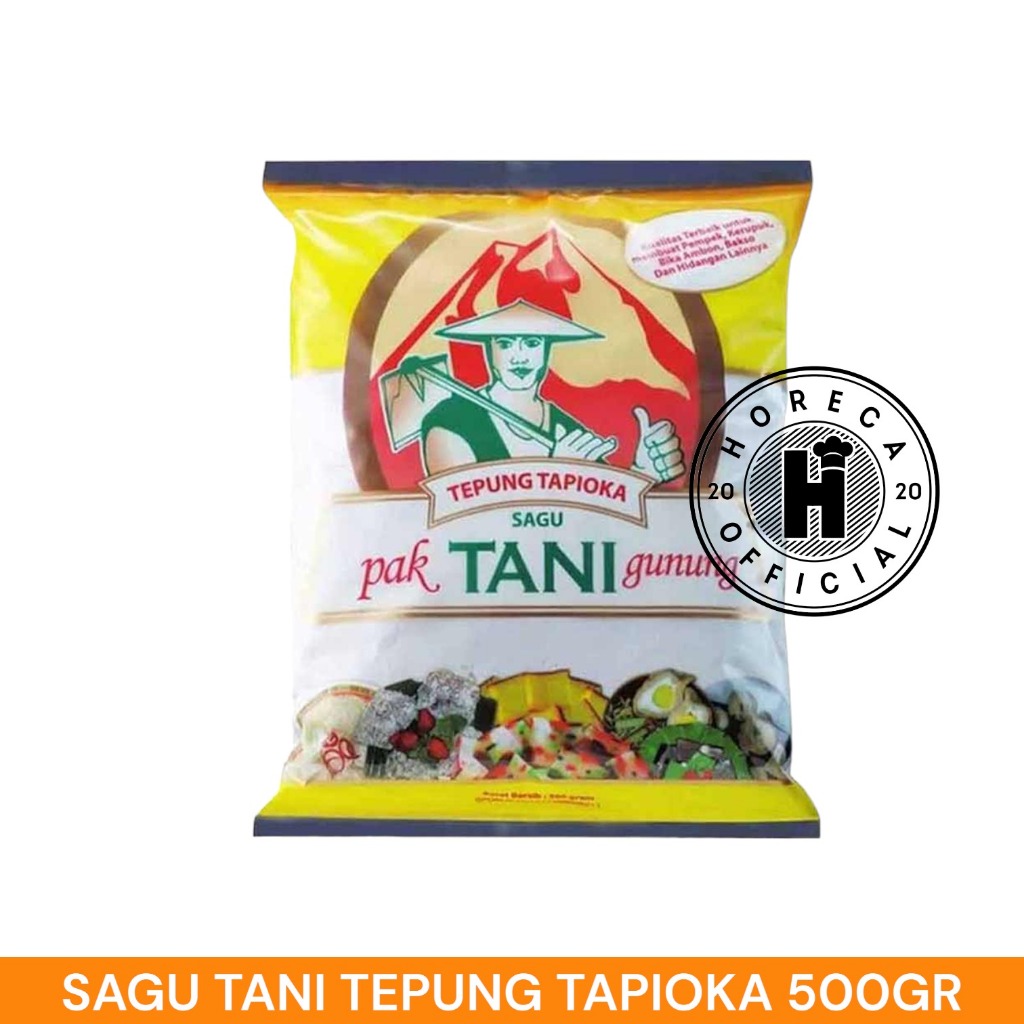 

TAPIOCA FLOUR SAGU TANI 500GR/TEPUNG TAPIOKA MERK SAGU TANI 500GR