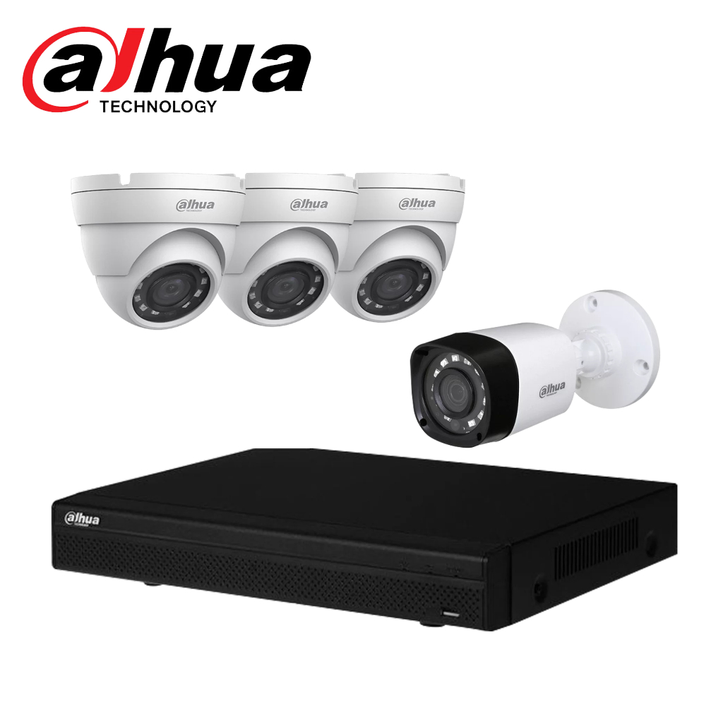 Paket CCTV 4 Channel 4 Kamera 2mp Dahua