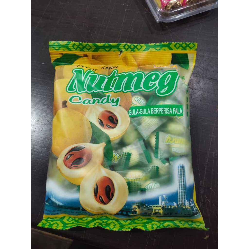 

Rinda Nutmeg Candy/ Permen Rasa Pala Penang Native/ Permen Pala 200g exp 10.2024