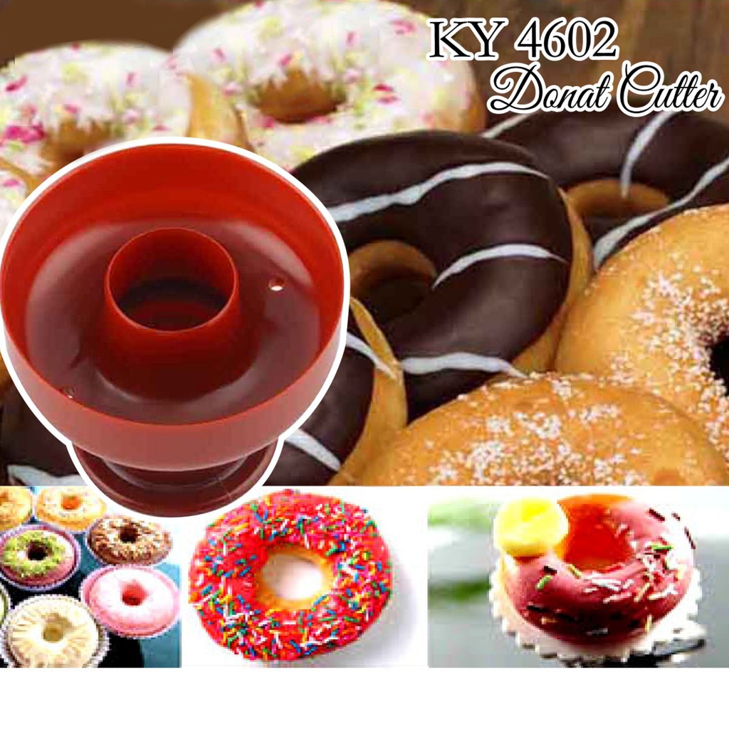 KY 4602 Donat Cutter| Cetakan Donat Bulat | Cetakan Kue Donat | Diameter 8 Cm (Harga Yang Tertera Un