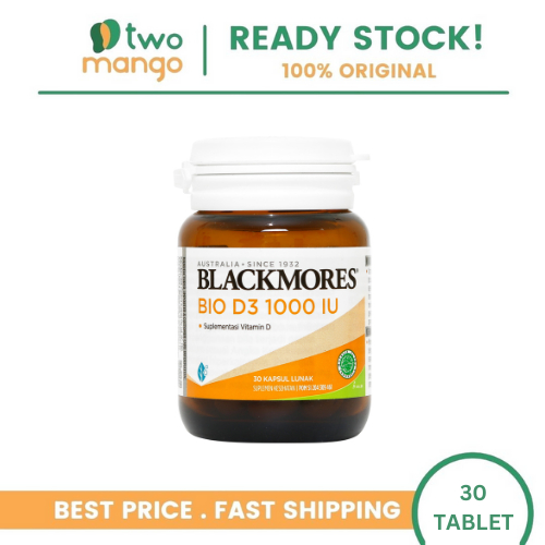 BLACKMORES BIO D3 1000IU BPOM KALBE - 30 CAPS