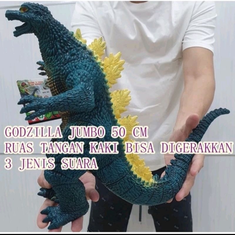 Mainan Dinosaurus Godzilla Jumbo Bahan Karet