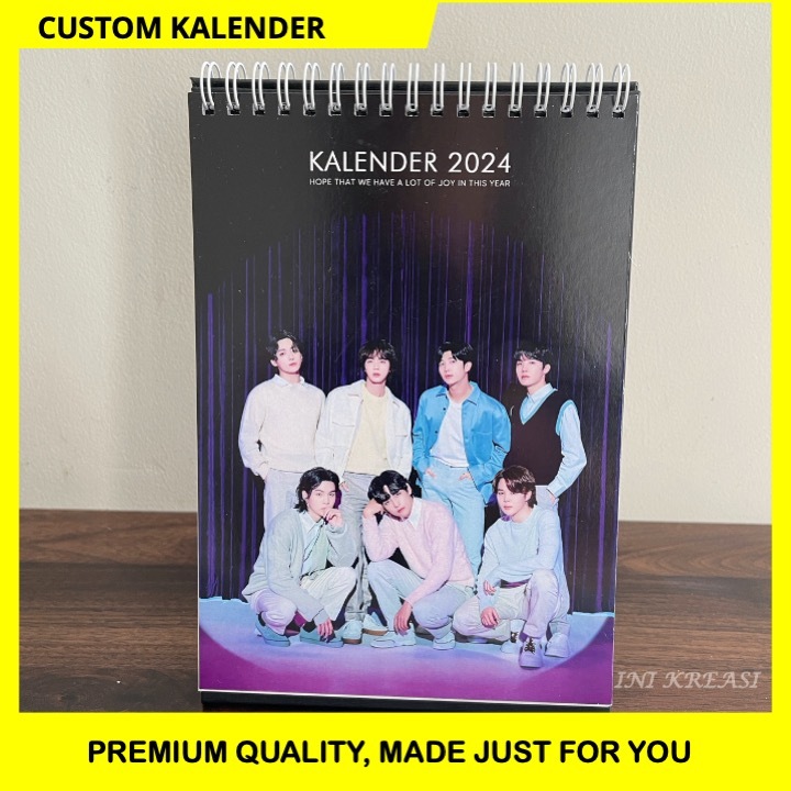 

CUSTOM KALENDER MEJA SATUAN, ALAS HARDCOVER PREMIUM QUALITY PORTRAIT - DESK CALENDAR