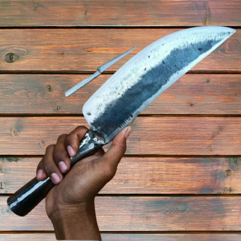 Pisau Daging Baja Per Asli/Pisau Cacah Tulang/Promo gratis Pisau kecil/Pisau Serbaguna/Pisau Dapur