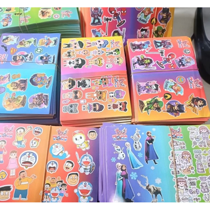 

20lembar stiker kartun mix
