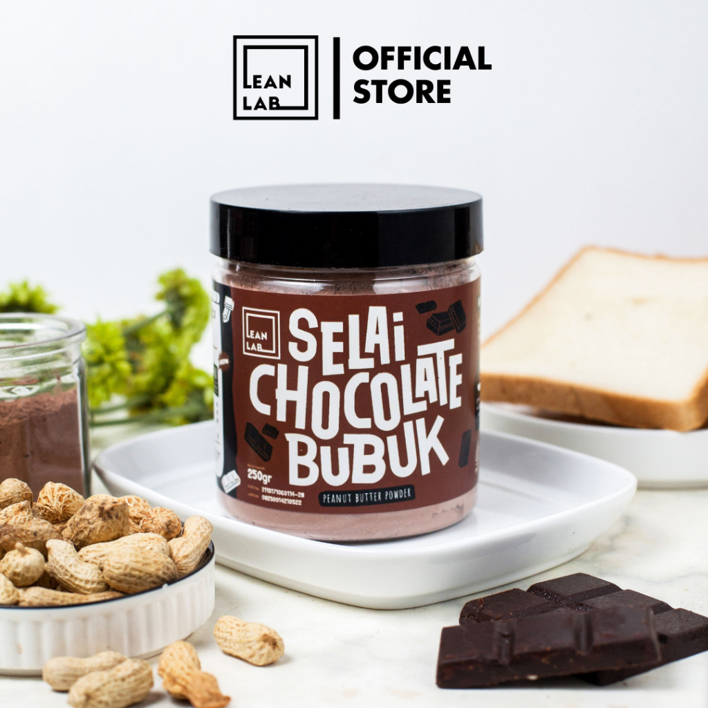 

Lean Lab Selai Coklat Bubuk 250gr Chocolate Spread /Selai Coklat Bubuk (Vegan, Gluten Free, Low Fat)