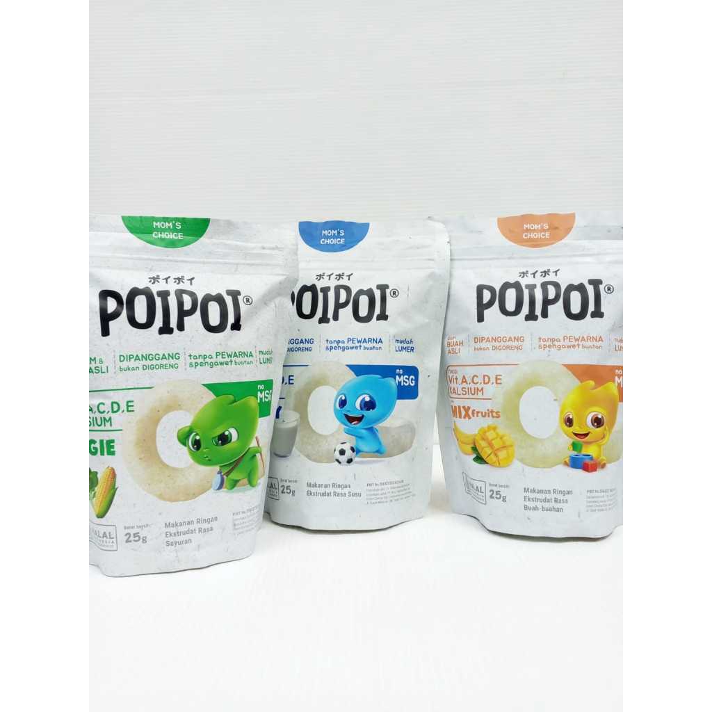 

POIPOI Snack BERVITAMIN - Mix Fruits/Buah NO MSG 25g