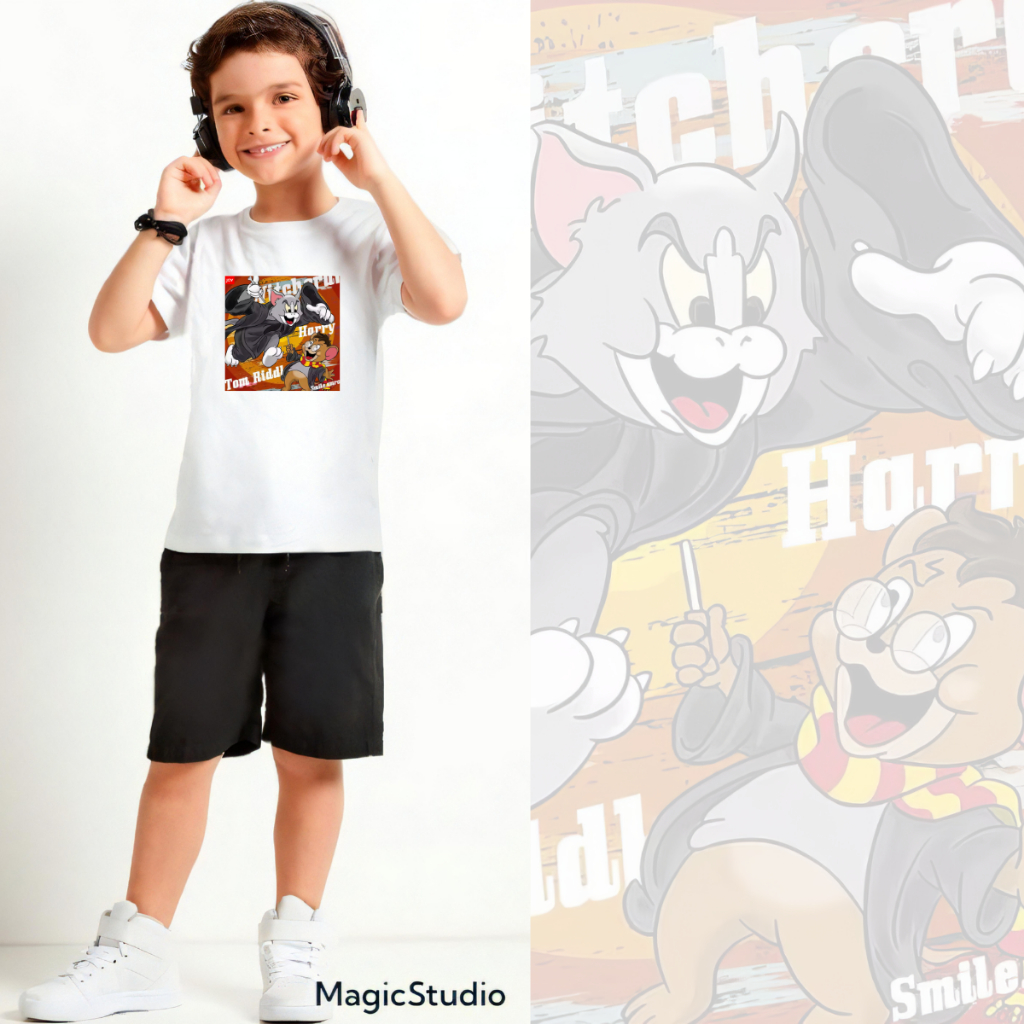 JBF Baju Setelan Anak Kaos Dan Celana Pendek Tom Riddle