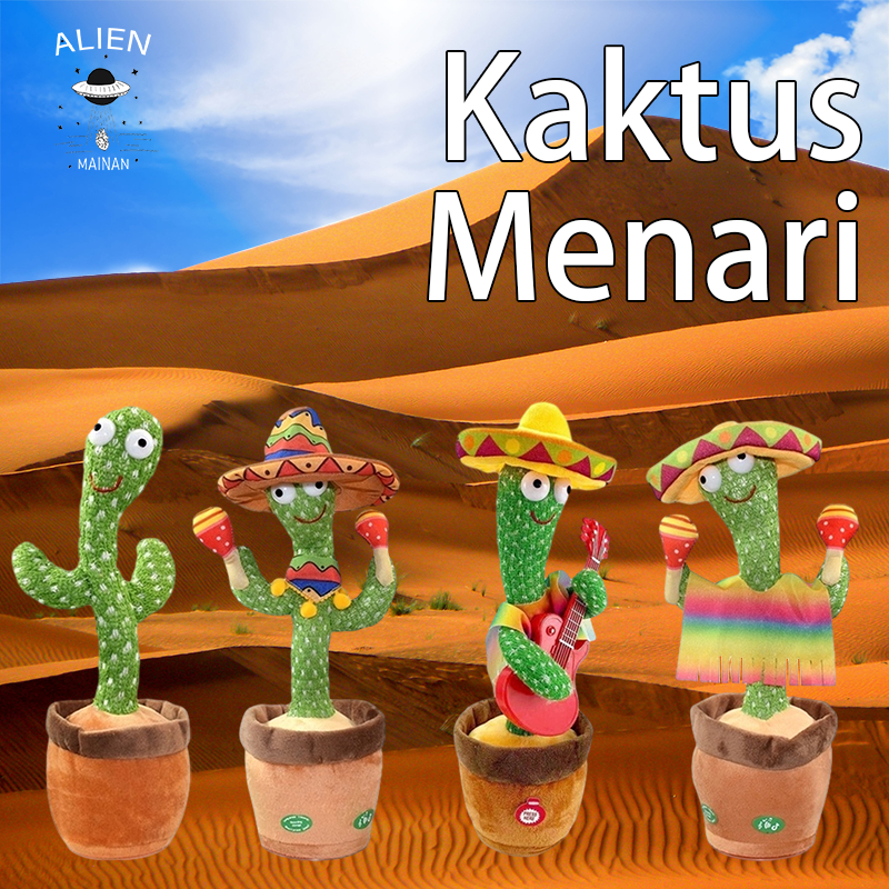 Menari Kaktus Menenangkan Memutar Kaktus Memutar Kaktus Bernyanyi Bernyanyi Menari Boneka Hadiah Ula