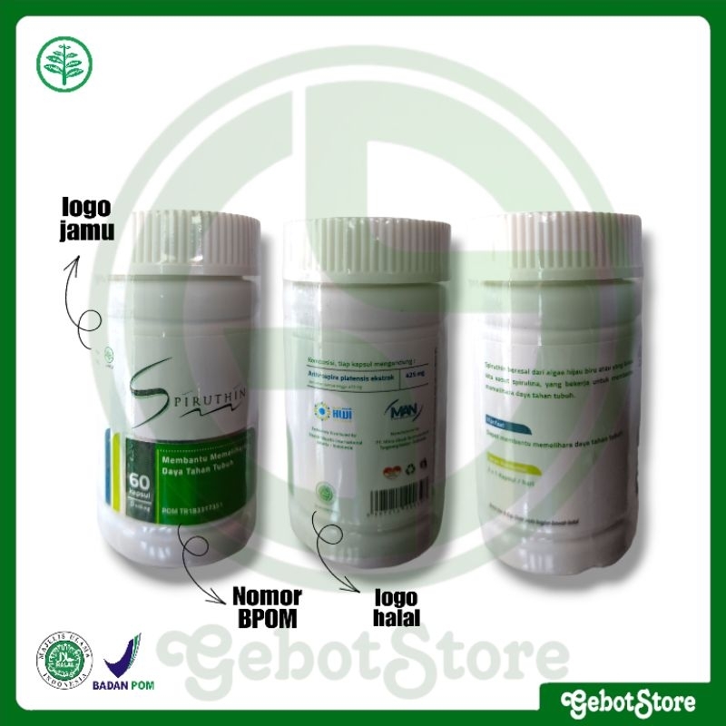 JAMU SPIRUTIN - Memelihara daya tahan tubuh ORIGINAL HWI