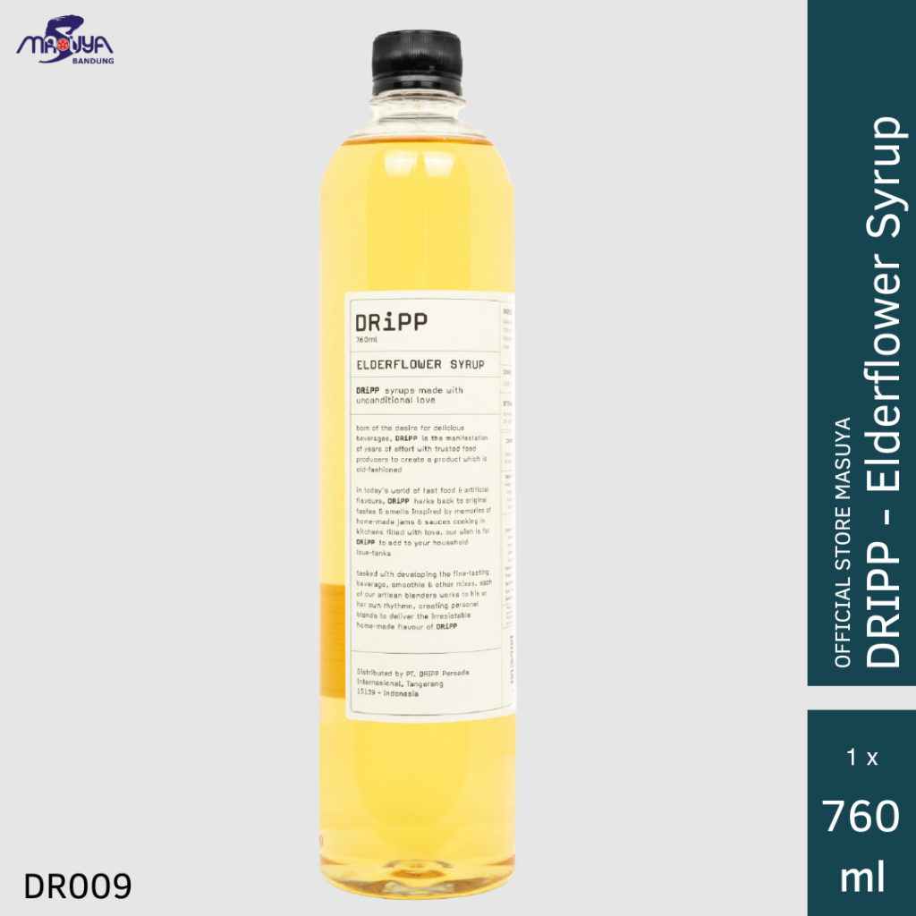 

DRiPP Elderflower Syrup 760 ml Sirup Rasa Elderflower