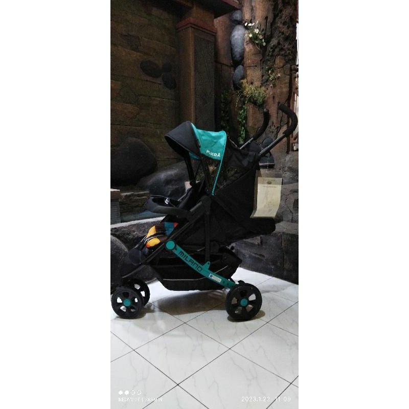 STROLLER PLIKO MILANO 568 BLUE