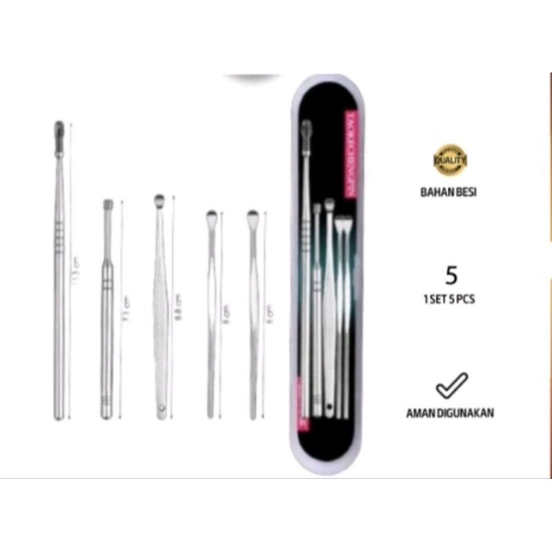 alat pembersih telinga isi 5pcs