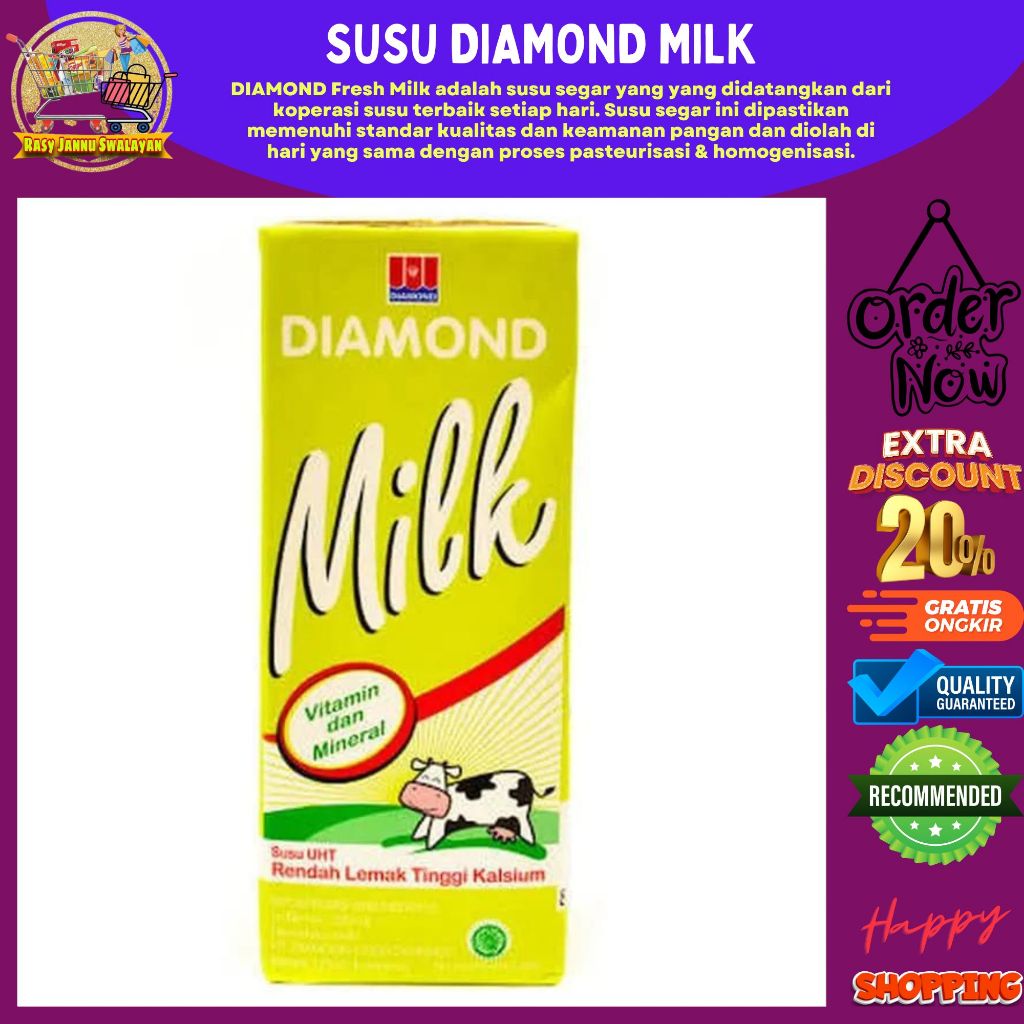 

Diamond UHT Milk Low Fat High Calcium 200 ml