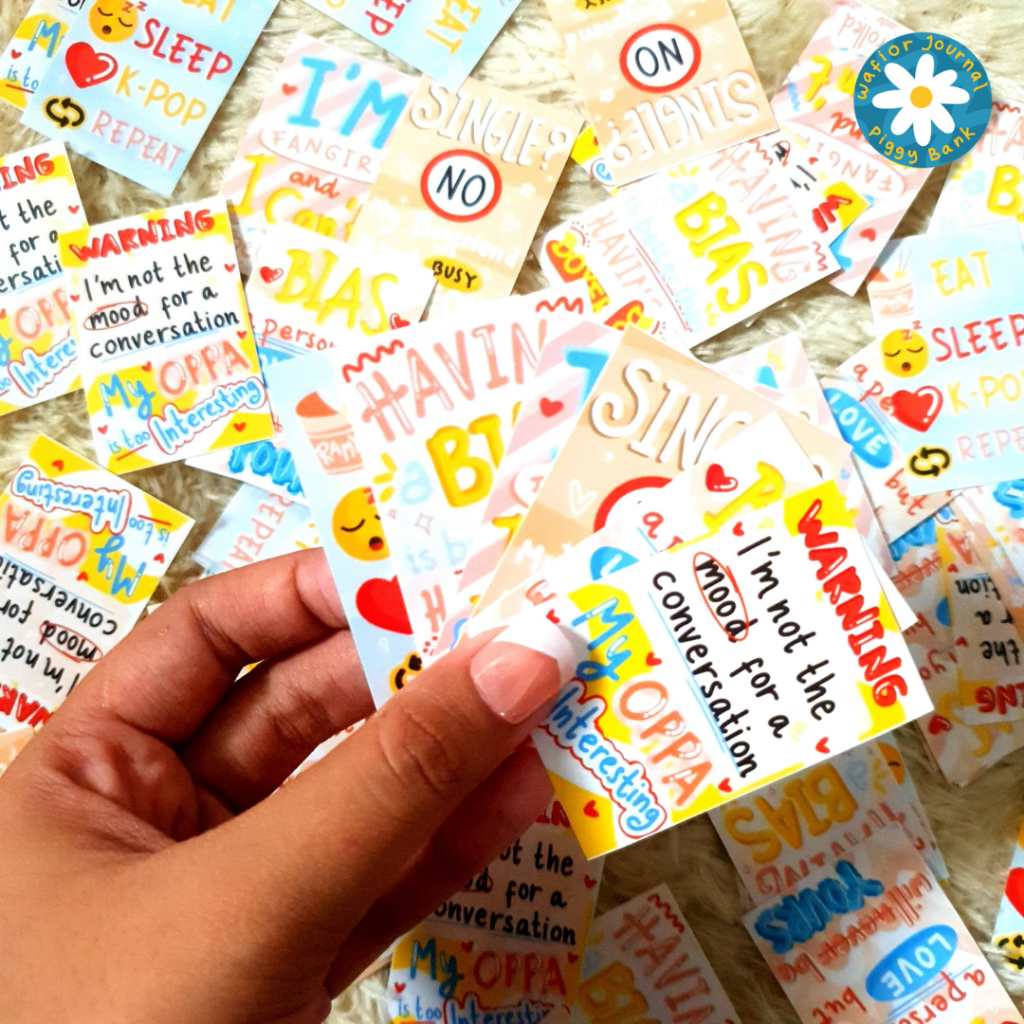 [MIN 10PCS] Sticker Freebies KPOP Fangirling l Sticker Seal Packing Cute (Lucu) Aesthetic l Label St