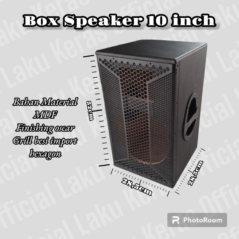Box speaker 10 inch grill import hexagonal