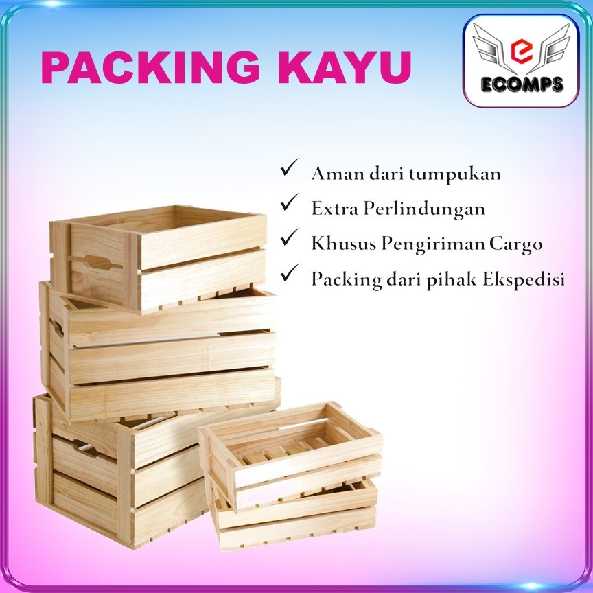 

PACKING TAMBAHAN LAPTOP BUBBLE WRAP & PACKING KAYU
