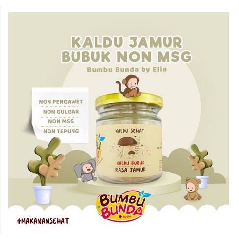 

Bumbu Bunda by Elia Kaldu Jamur Non MSG Non Pengawet Non Gulgar 50gr