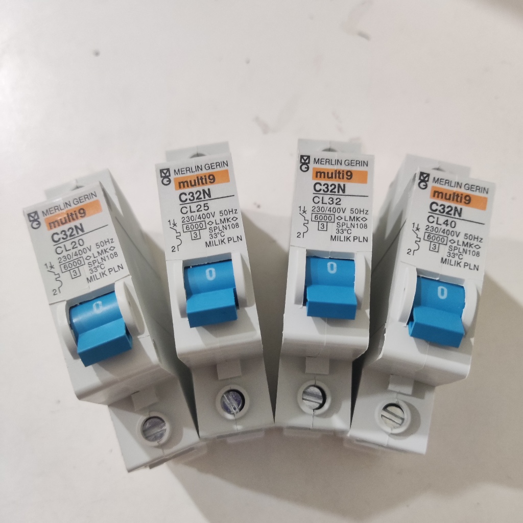 MCB MG Merlin Gerin Biru Multi9 20A, 25A, 32A, 40A Ampere