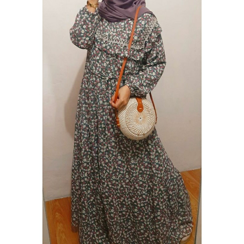 gamis bunga kecil gamis belanda bunga kecil gamis cerruti bunga kecil