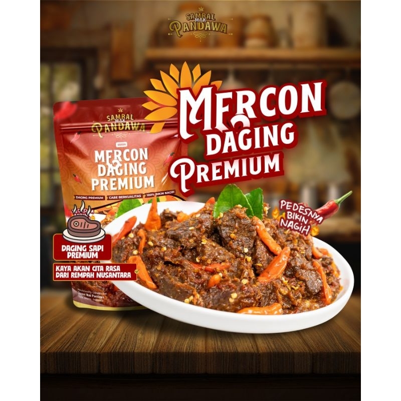 

SAMBAL MAK PANDAWA | MERCON DAGING PREMIUM | PALING LARIS | 100 GRAM