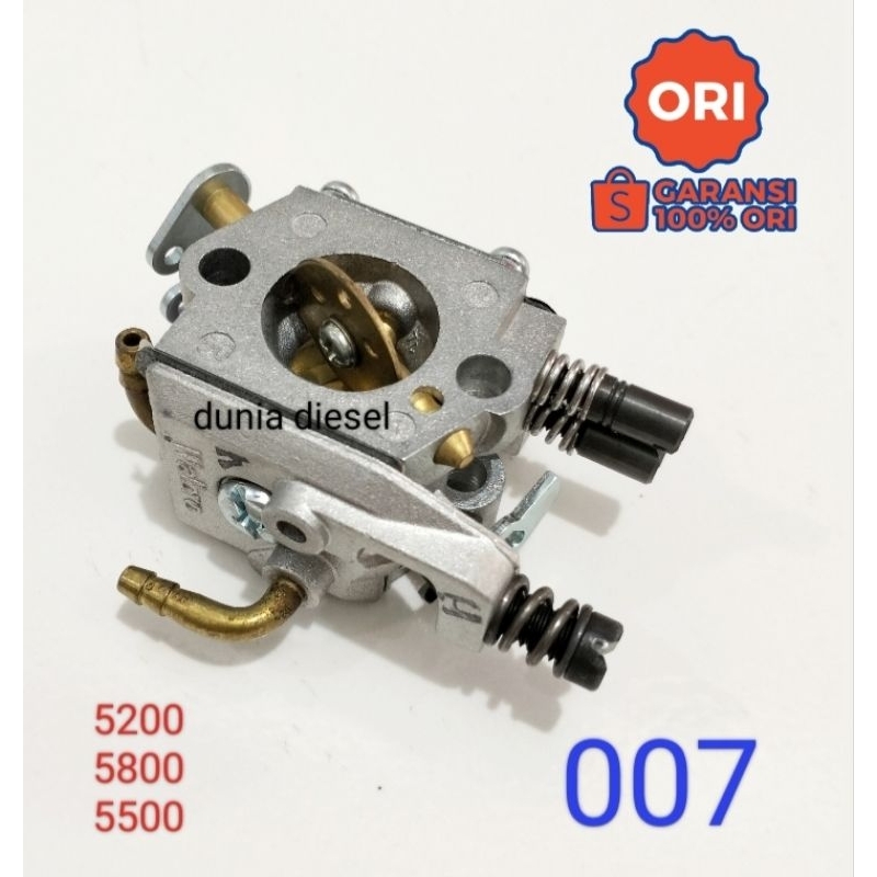 karburator Tanika 007 chainsaw/ carburator assy 5200 / 5800 / 5500 ASLI walbro mesin potong kayu TAN