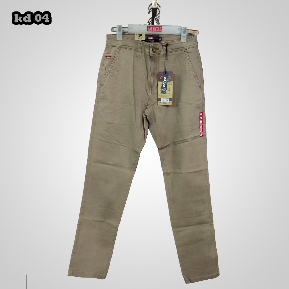 Celana Gabrielle Pria, Gabrielle Celana Panjang Chino, Celana Pria Panjang, Celana Chino Panjang Pri