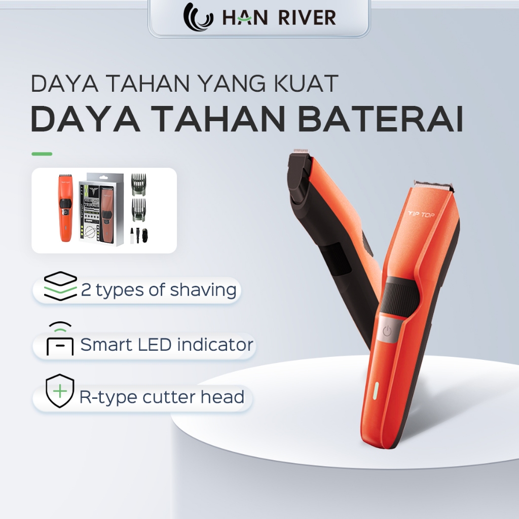 HAN RIVER X TIPTOP alat cukur jenggot/mesin cukur rambut/alat cukur rambut