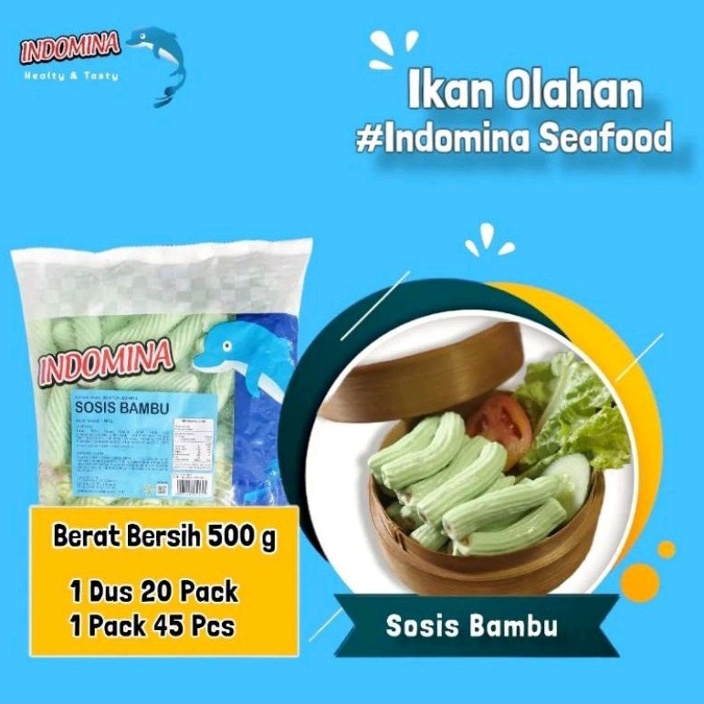 

indomina sosis bambu 500gr - olahan ikan