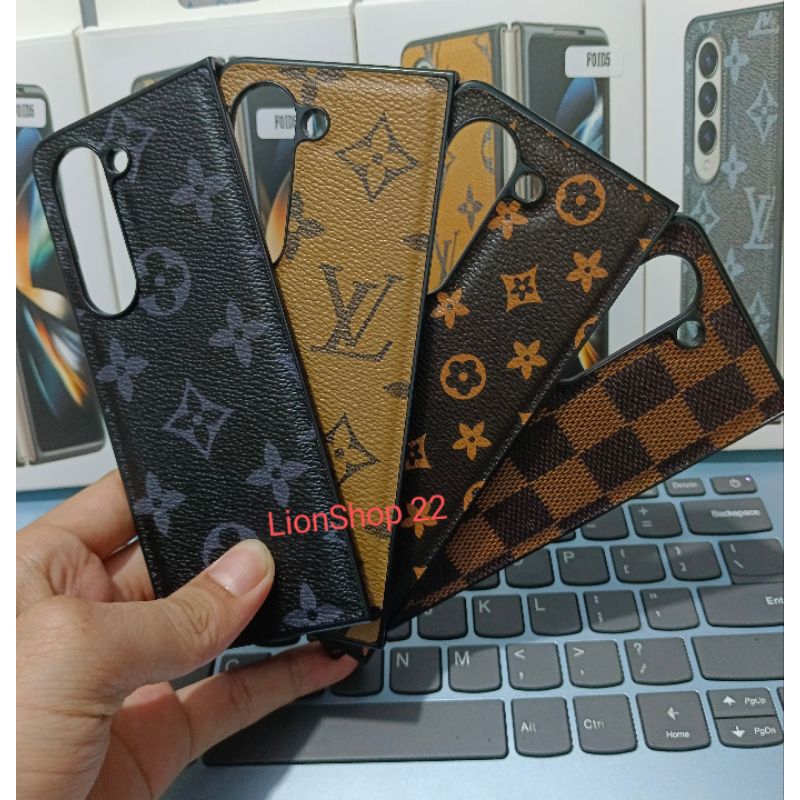 Hard Case Ultra Motif LV GUCCi Kulit Sapi For Samsung Galaxy Z Fold 5 Original 100%