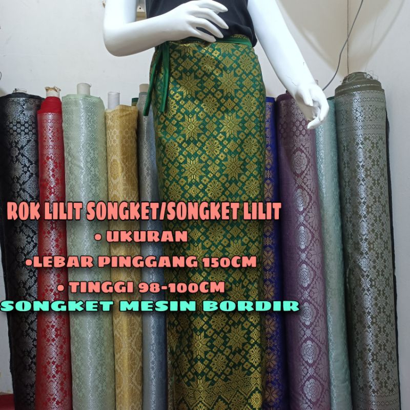Rok lilit songket/songket lilit/rok lilit/rok lilit jadi