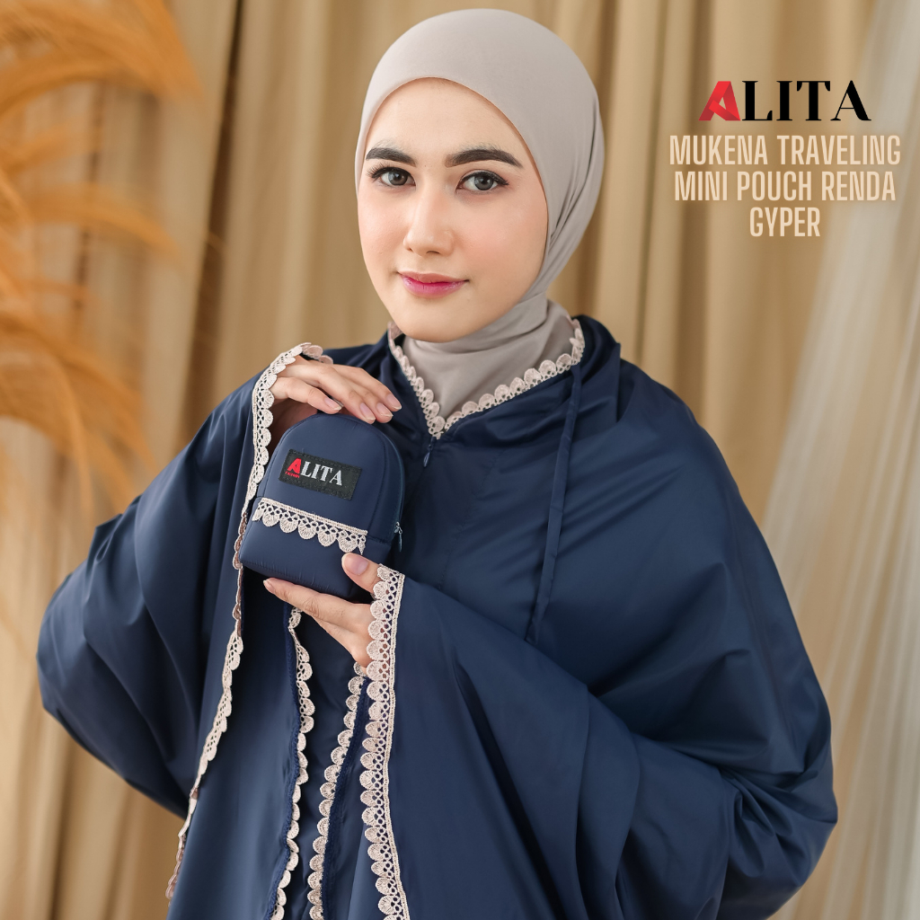 Mukena Traveling Mini Pouch Terkecil 2in1 Parasut Korea Premium + Sajadah