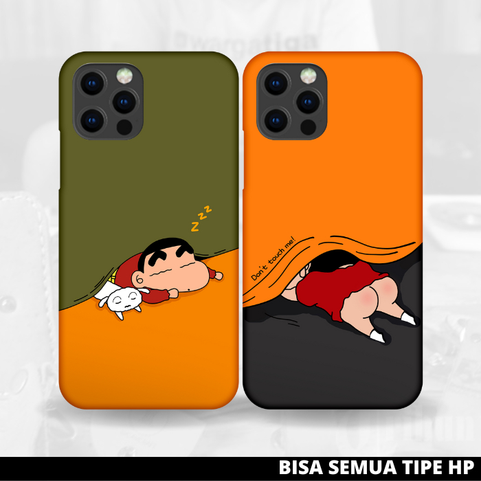 BOSCASING - Premium Casing Case Couple Sinchan Aesthetic Lucu All Type Iphone Samsung Realme Oppo Vi