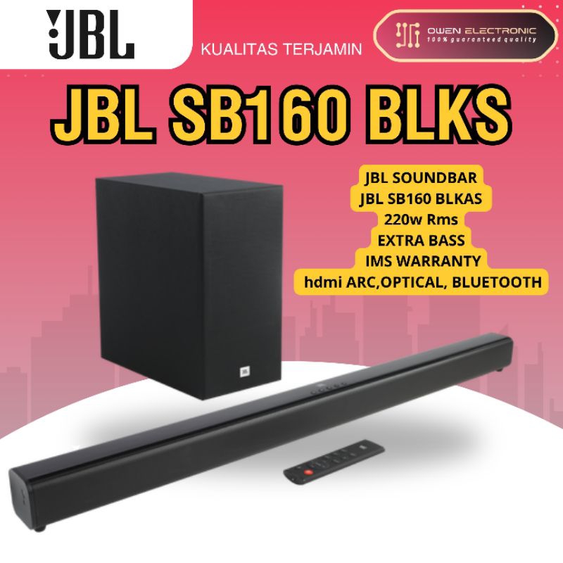JBL Soundbar SB160 BLKS extra bass / JBL SB160 Ims waranty