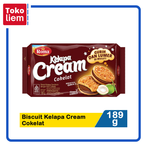 

Roma Biscuit Kelapa Cream Cokelat 189G