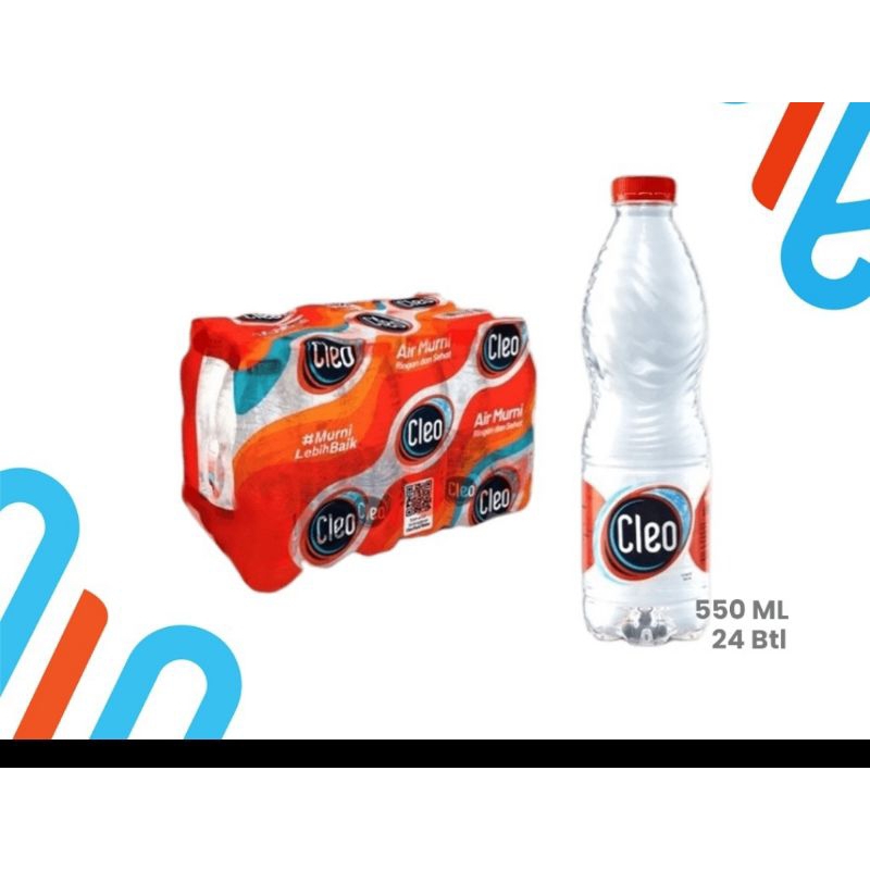 

MURAH AIR MINERAL CLEO 550ml x 24 botol