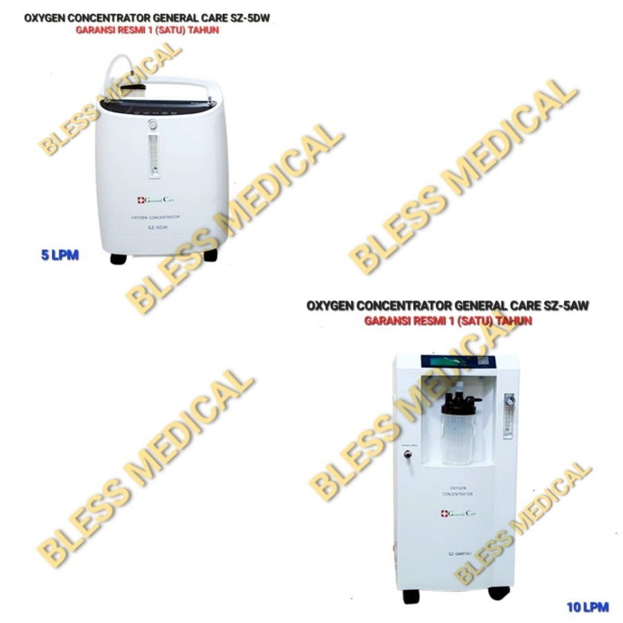 Mesin Penghasil Oksigen/Oxygen Concentrator General Care 5 LPM/10 LPM