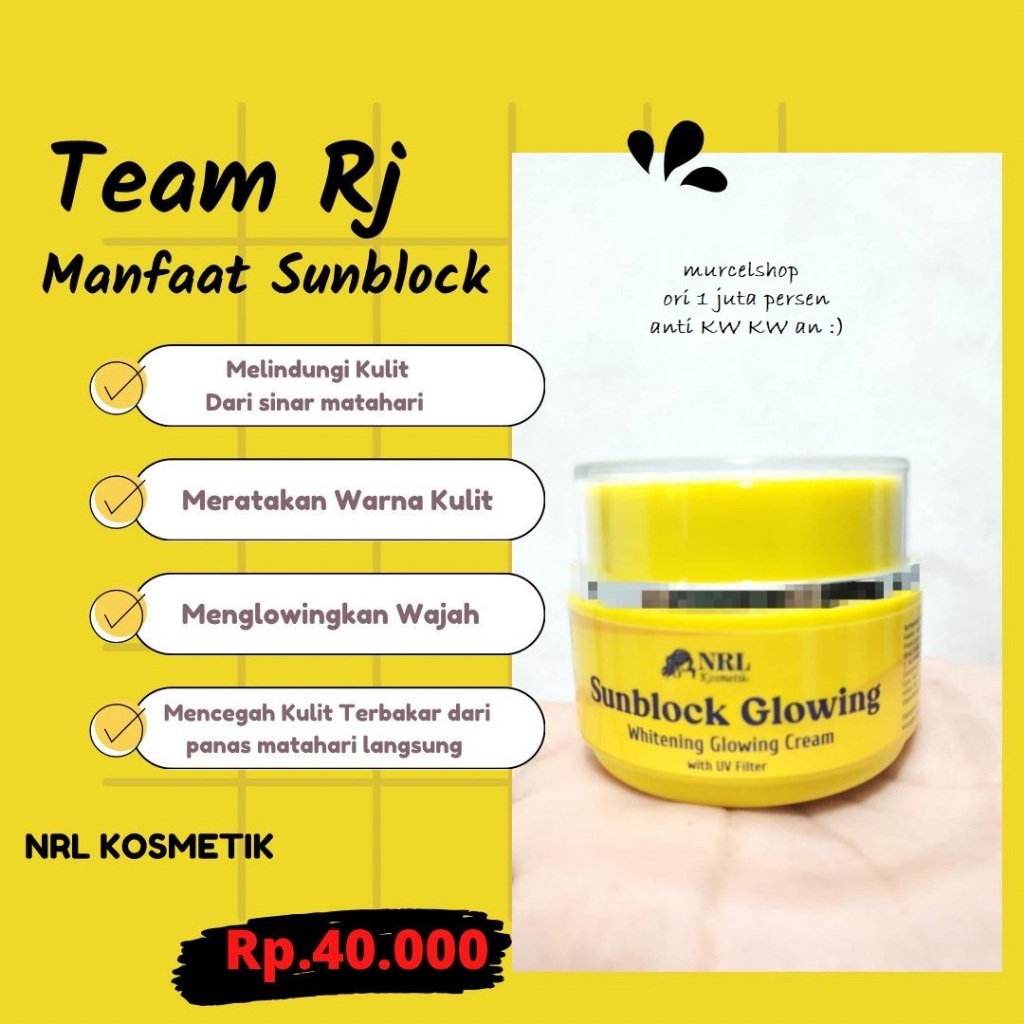 NRL Kosmetik Sunblock NRL BPOM original 100%