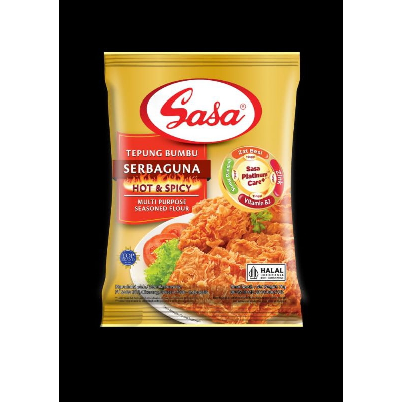 

Sasa tepung bumbu hot & spicy 70 gram - 10 pcs
