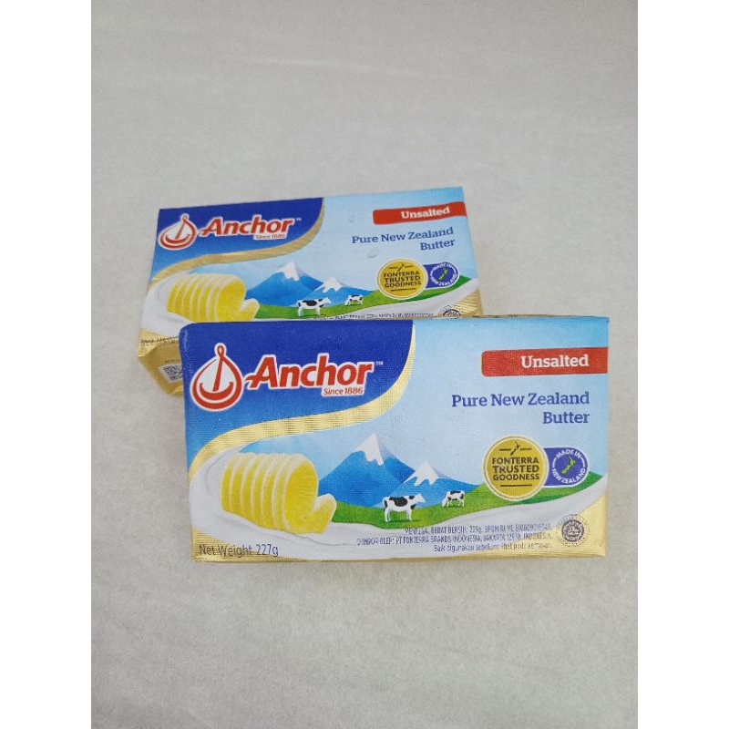 

Butter anchor unsalted 200gr ( chat dulu utk ketersediaan barang nya)