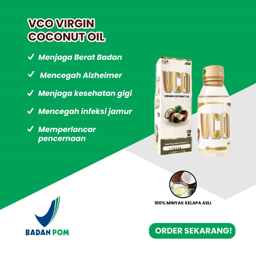 

VCO I VIRGIN COCONUT OIL 120ML I MINYAK KELAPA MURNI