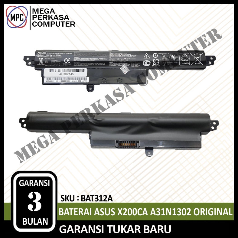 Baterai Batere Batre Asus X200 X200CA X200LA X200MA